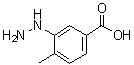 3-肼基-4-甲基苯甲酸分子结构 (CAS 61100-70-7)