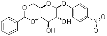 CAS 登录号：61169-00-4, 4-硝基苯基 4,6-O-(苯基亚甲基)-beta-D-吡喃葡萄糖苷