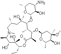 N',N'-Di(desmethyl)azithromycin molecular structure (CAS 612069-27-9)