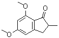 2,3-二氢-5,7-二甲氧基-2-甲基-1H-茚-1-酮分子结构 (CAS 61227-52-9)