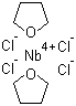 四氯双(四氢呋喃)铌分子结构 (CAS 61247-57-2)