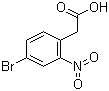 2-(4-Bromo-2-nitrophenyl)acetic acid molecular structure (CAS 6127-11-3)
