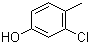 3-氯-4-甲基苯酚分子结构 (CAS 615-62-3)