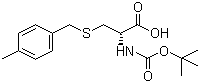 N-(tert-Butoxycarbonyl)-S-(4-methylbenzyl)-D-cysteine molecular structure (CAS 61925-78-8)