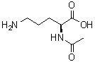 Nalpha-乙酰基-L-鸟氨酸分子结构 (CAS 6205-08-9)