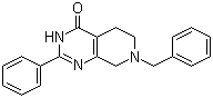 5,6,7,8-四氢-2-苯基-7-苄基吡啶并[3,4-d]嘧啶-4(3H)-酮分子结构 (CAS 62259-93-2)