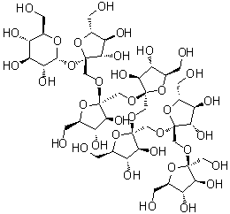 1-蔗果七糖分子结构 (CAS 62512-20-3)