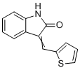 3-[(噻吩-2-基)亚甲基]-2-吲哚啉酮分子结构 (CAS 62540-08-3)