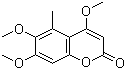 4,6,7-三甲氧基-5-甲基香豆素分子结构 (CAS 62615-63-8)