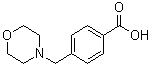 4-(4-吗啉基甲基)苯甲酸分子结构 (CAS 62642-62-0)