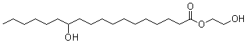 2-Hydroxyethyl 12-hydroxyoctadecanoate molecular structure (CAS 6284-41-9)