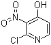 2-氯-3-硝基-4-羟基吡啶分子结构 (CAS 629655-23-8)