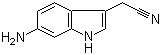 6-氨基-1H-吲哚-3-乙腈分子结构 (CAS 629662-49-3)