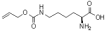 N6-[烯丙氧羰基]-L-赖氨酸分子结构 (CAS 6298-03-9)
