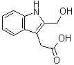 2-(羟基甲基)-1H-吲哚-3-乙酸分子结构 (CAS 63158-57-6)