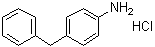 4-(苄基)苯胺盐酸盐分子结构 (CAS 6317-57-3)