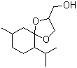 6-异丙基-9-甲基-1,4-二氧螺环[4,5]癸烷-2-甲醇分子结构 (CAS 63187-91-7)