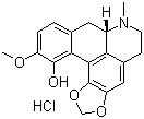 载堇碱卡宁盐酸盐分子结构 (CAS 632-47-3)