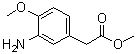 3-氨基-4-甲氧基苯乙酸甲酯分子结构 (CAS 63304-82-5)