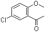 5'-氯-2'-甲氧基苯乙酮分子结构 (CAS 6342-64-9)