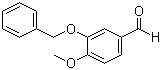 3-苄氧基-4-甲氧基苯甲醛分子结构 (CAS 6346-05-0)