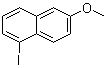 CAS 登录号：63469-49-8, 1-碘-6-甲氧基萘