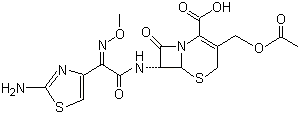 头孢噻肟酸分子结构 (CAS 63527-52-6)