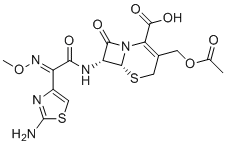 头孢噻肟钠 EP 杂质D分子结构 (CAS 63527-53-7)