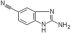5-氰基-2-氨基苯并咪唑分子结构 (CAS 63655-40-3)
