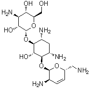 CAS 登录号：63770-47-8, 3',4'-二脱氧-3',4'-二去氢卡那霉素 B