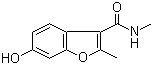 6-羟基-N,2-二甲基苯并呋喃-3-甲酰胺分子结构 (CAS 638217-08-0)