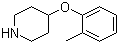 4-(2-甲基苯氧基)哌啶分子结构 (CAS 63843-42-5)