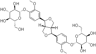 Pinoresinol diglucoside molecular structure (CAS 63902-38-5)