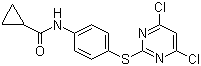 N-[4-[(4,6-Dichloro-2-pyrimidinyl)thio]phenyl]cyclopropanecarboxamide molecular structure (CAS 639090-53-2)