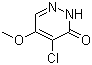 4-Chloro-5-methoxypyridazin-3(2H)-one molecular structure (CAS 63910-43-0)
