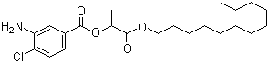 3-氨基-4-氯苯甲酸(2-十二烷氧基-1-甲基-2-氧代)乙酯分子结构 (CAS 63966-96-1)