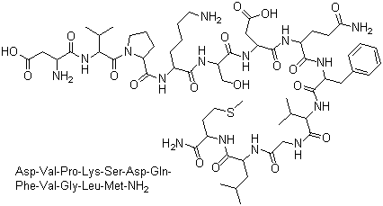 肛褶蛙肽分子结构 (CAS 63968-82-1)