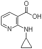2-环丙基氨基烟酸分子结构 (CAS 639807-18-4)