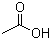 Acetic acid glacial molecular structure (CAS 64-19-7)