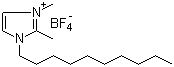 1-癸基-2,3-二甲基-1H-咪唑鎓四氟硼酸盐分子结构 (CAS 640282-11-7)