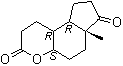 (4aS,6aR,9aR,9bR)-十氢-6a-甲基环戊二烯并[f][1]苯并吡喃-3,7-二酮分子结构 (CAS 64053-02-7)