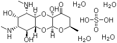 Spectinomycin sulfate tetrahydrate molecular structure (CAS 64058-48-6)