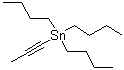 1-丙炔基三丁基锡烷分子结构 (CAS 64099-82-7)