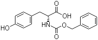 N-苄氧羰基-D-酪氨酸分子结构 (CAS 64205-12-5)