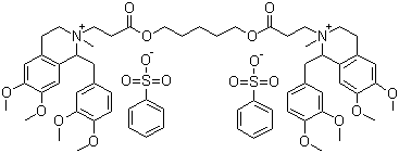Atracurium besylate  molecular structure (CAS 64228-81-5)