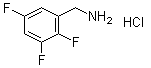 2,3,5-三氟苯甲胺盐酸盐分子结构 (CAS 643088-06-6)