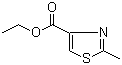 2-甲基噻唑-4-甲酸乙酯分子结构 (CAS 6436-59-5)