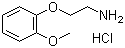 2-甲氧基苯氧基乙胺盐酸盐分子结构 (CAS 64464-07-9)