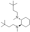 (1R,2R)-1,2-二[(3,3-二甲基丁基)(甲基)氨基]环己烷分子结构 (CAS 644958-86-1)