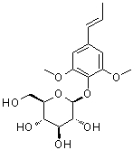 2,6-Dimethoxy-4-(1E)-1-propenylphenyl beta-D-glucopyranoside molecular structure (CAS 645414-25-1)